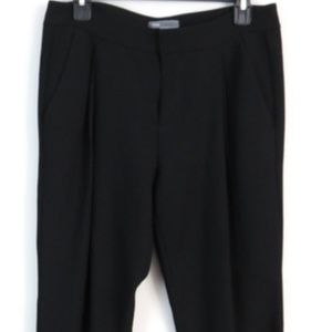 VINCE Draped Cropped Crepe Harem Jogger Pants